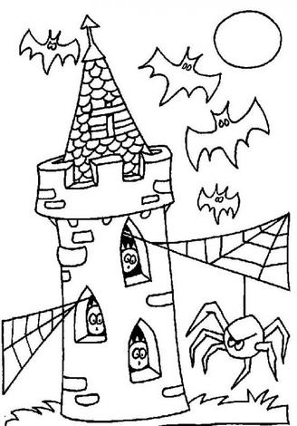Halloween Coloring Pages  Kids on Fun Scary Halloween Coloring Pages 2012   Coloring Pages