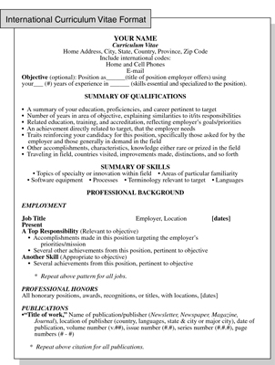 Resume for academics