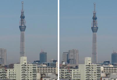 東京スカイツリー584m 平行法3Dステレオ立体写真