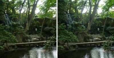 名主の滝公園 平行法3dステレオ立体写真