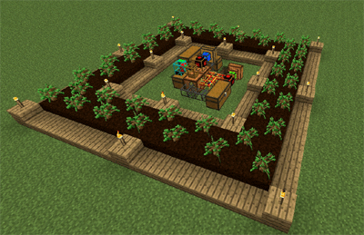 林業マシンの自動化 Minecraftの工業modで遊びましょう