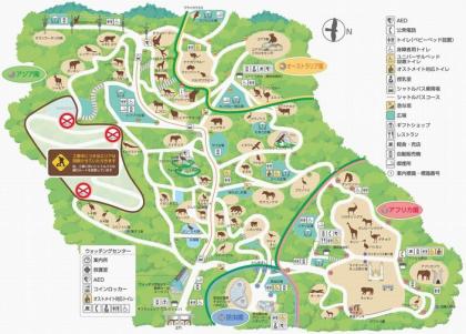 多摩動物公園Map