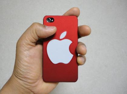 iPhone with apple logo