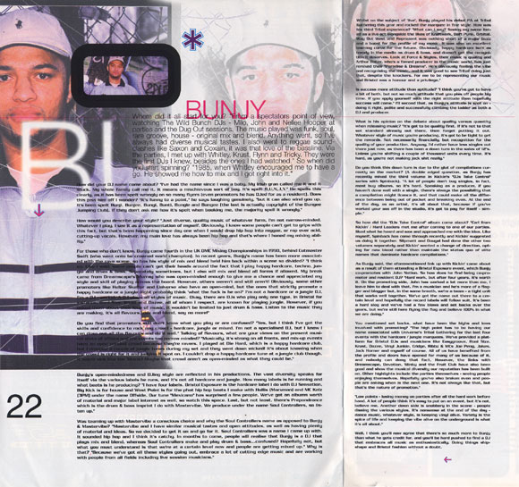 DJ BUNJY in Knowledge Magazine 1997