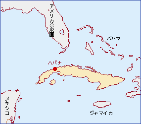 cuba map japanese