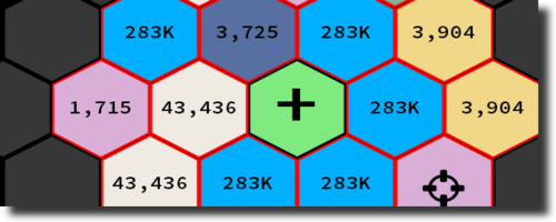 六角形のクリッカー系ゲーム　Hexa Clicker v0.1