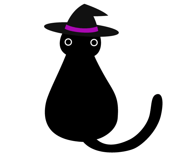 ハロウィンの猫 イラスト無料配布 商用利用可 リンクフリー Frogs Art