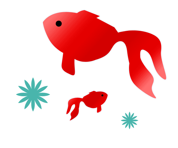 金魚のイラスト イラスト無料配布 商用利用可 リンクフリー Frogs Art