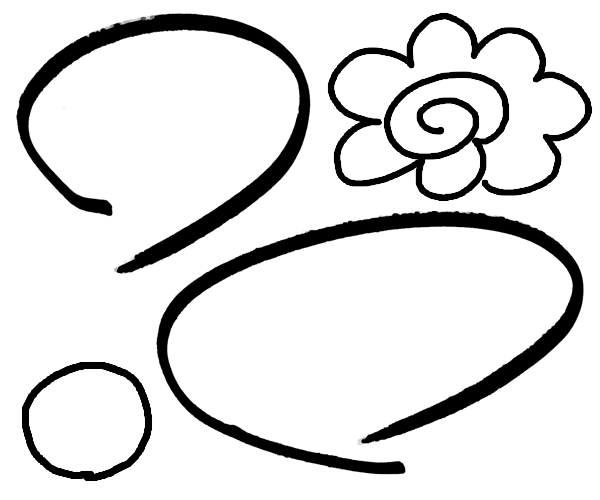 Hd限定手書き 丸 素材 フリー 美しい花の画像