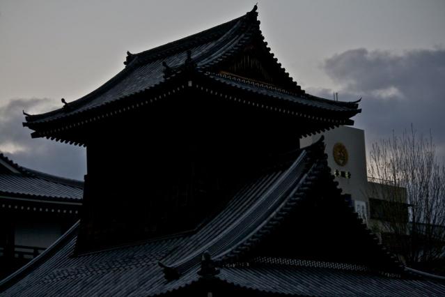 京都寺シルエット