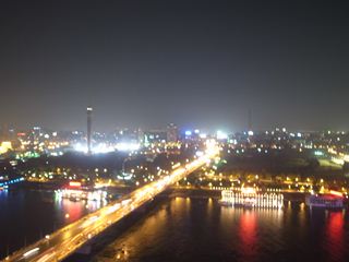 ナイル川の夜景