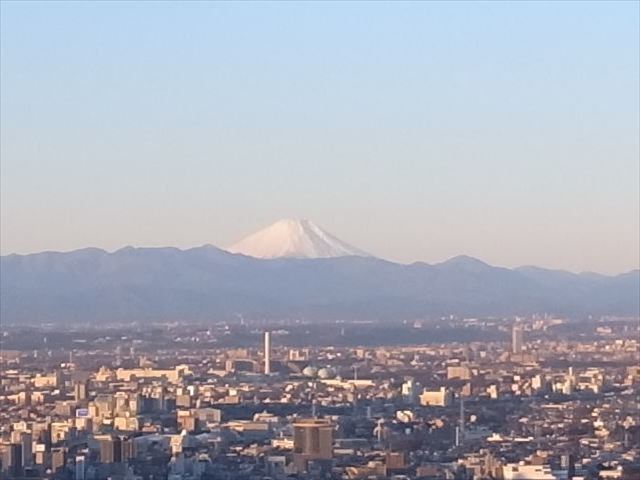 都内からみた富士山