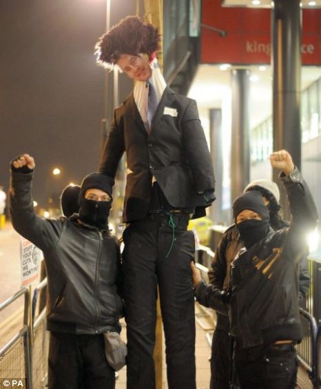 Nick clegg student protests