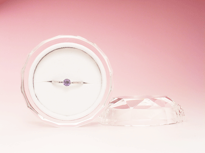 オーダー　紫水晶　指輪