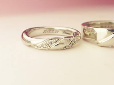 ねじり　結婚指輪