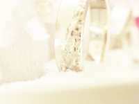 結婚指輪　氷
