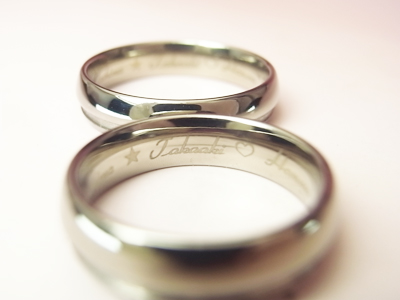 チタン　結婚指輪　関西