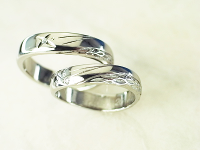 結婚指輪　海
