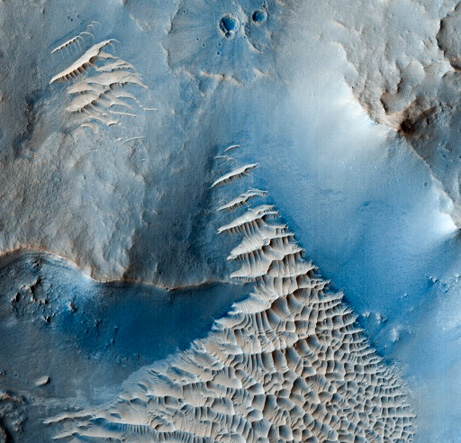 火星　レース模様の砂丘