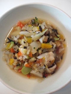 干し椎茸たっぷり 鶏と野菜の煮込みスープ 久保