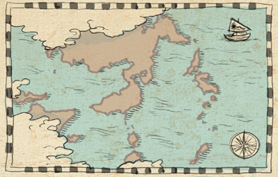 ワーネバ世界地図（あいまい）