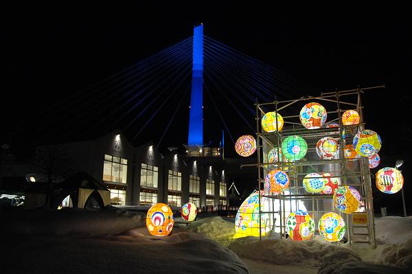 the pageant of  light with washi festival held in Aomori city, 20111230 2-4-s