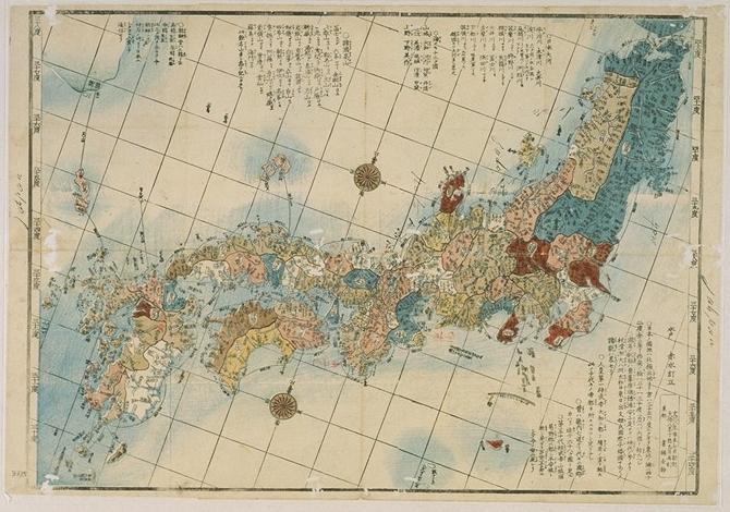 日本の1837年の地図