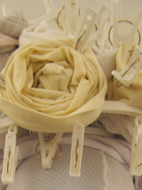 Bride made of socks:flower