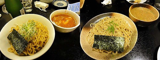 竹麺亭オフ会・鶏塩トマトつけ麺・つけ麺魚介醤油