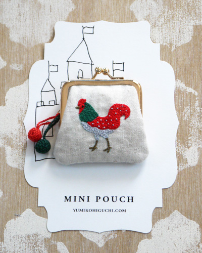 Rooster-mini-pouch