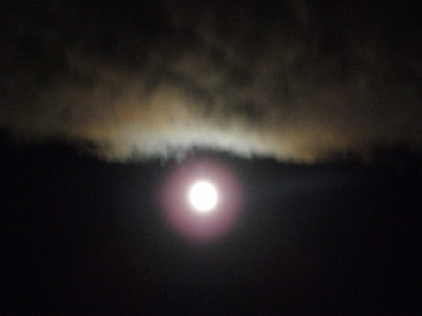 雲の下の月